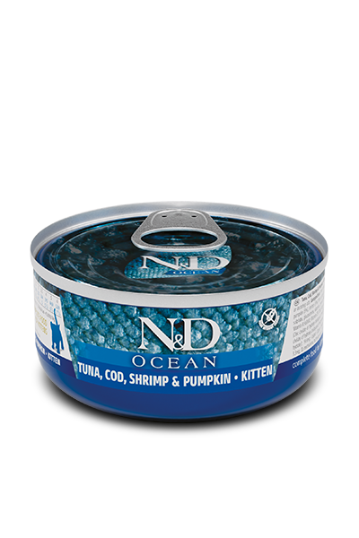 Farmina N&D Ocean Kitten Tonno Gamberetti 70g Lattina Farmina N&D Ocean Kitten Tonno Gamberetti 70g Lattina